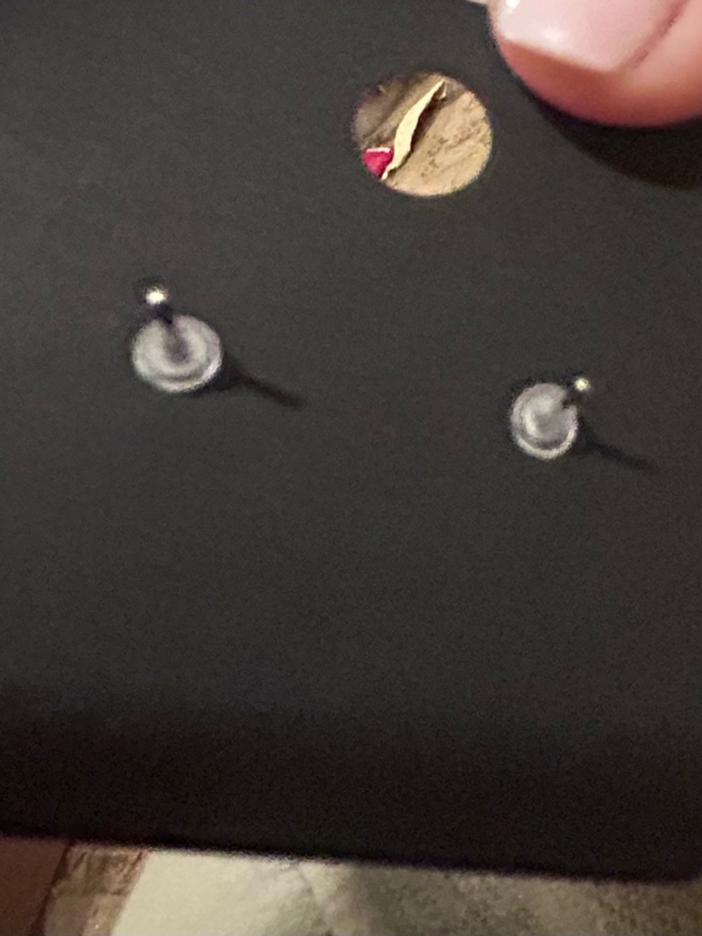 Fashion Jewelry Silver and Black, white and rhinestone CC Stud Earring Set, NEW - Picture 6 of 6